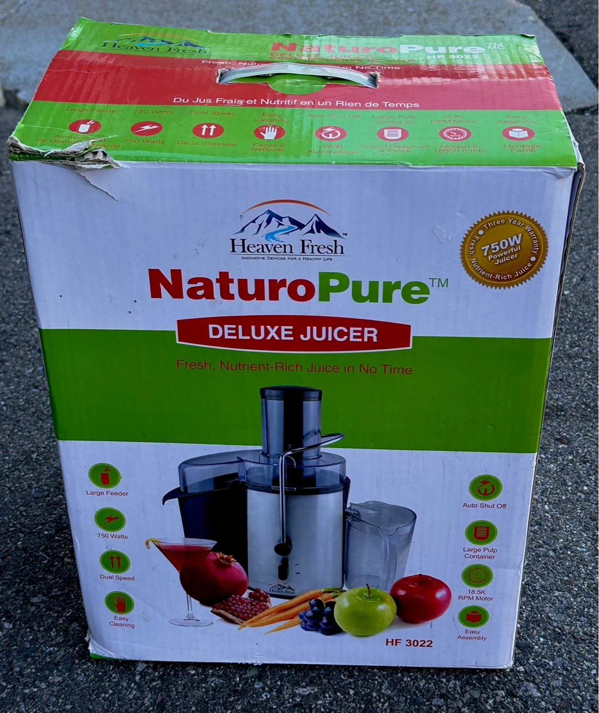 Heaven Fresh NaturoPure Deluxe Juicer HF 3022