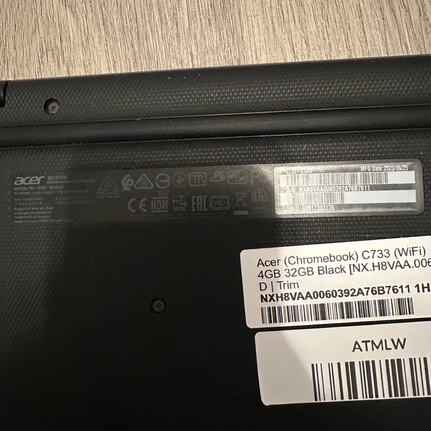 Acer (Chromebook) C733 (WiFi) 4GB 32GB Black - photo 3