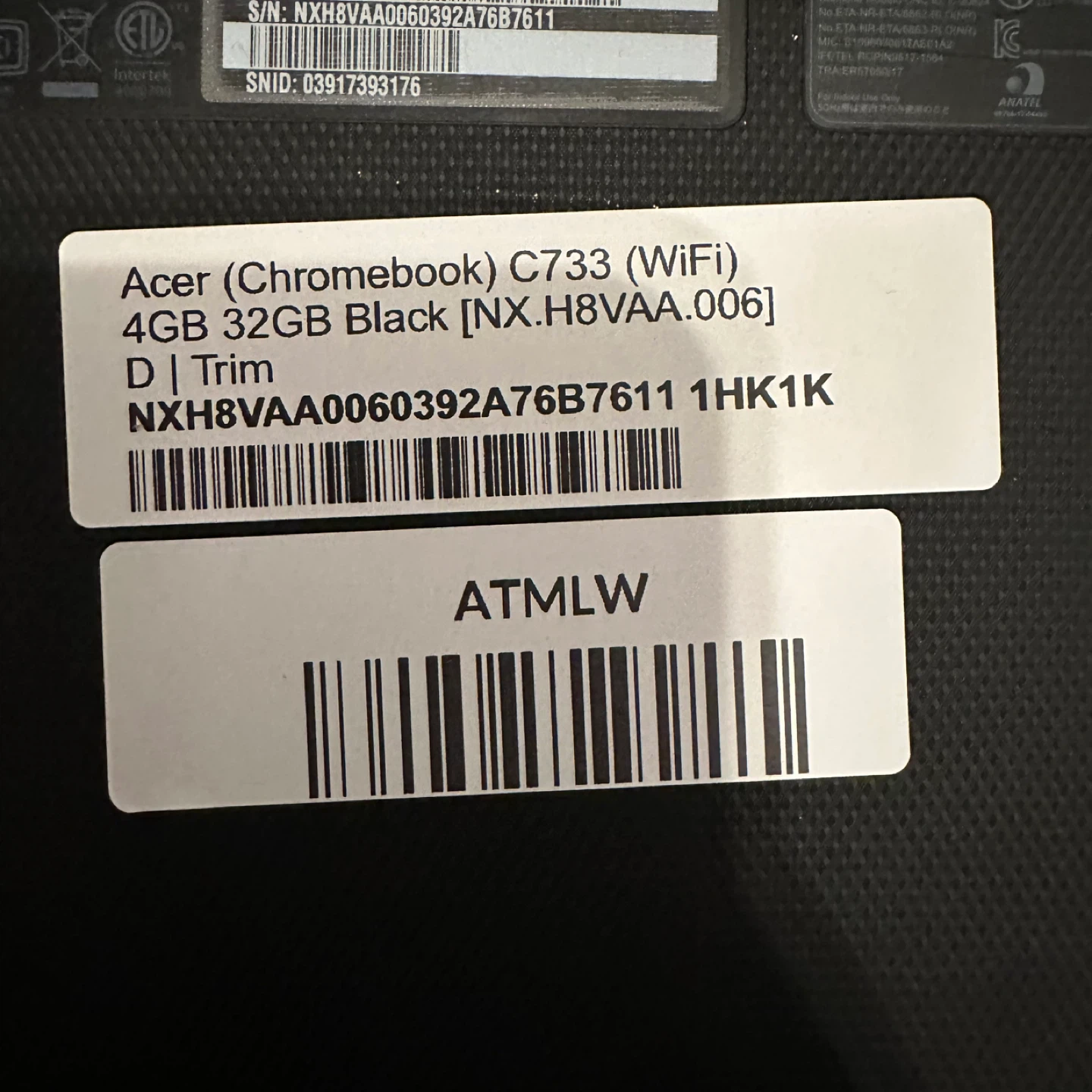 Acer (Chromebook) C733 (WiFi) 4GB 32GB Black - photo 4