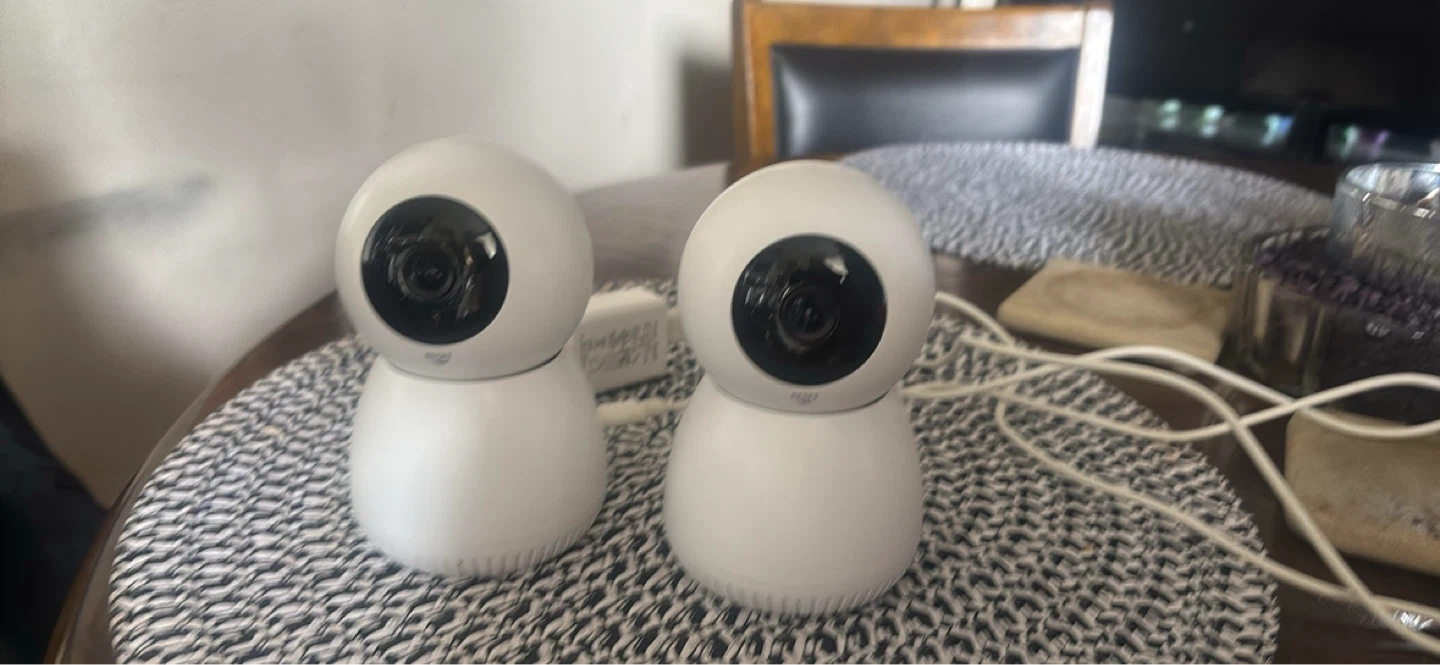 2x White Indoor Wi-Fi PTZ Cameras