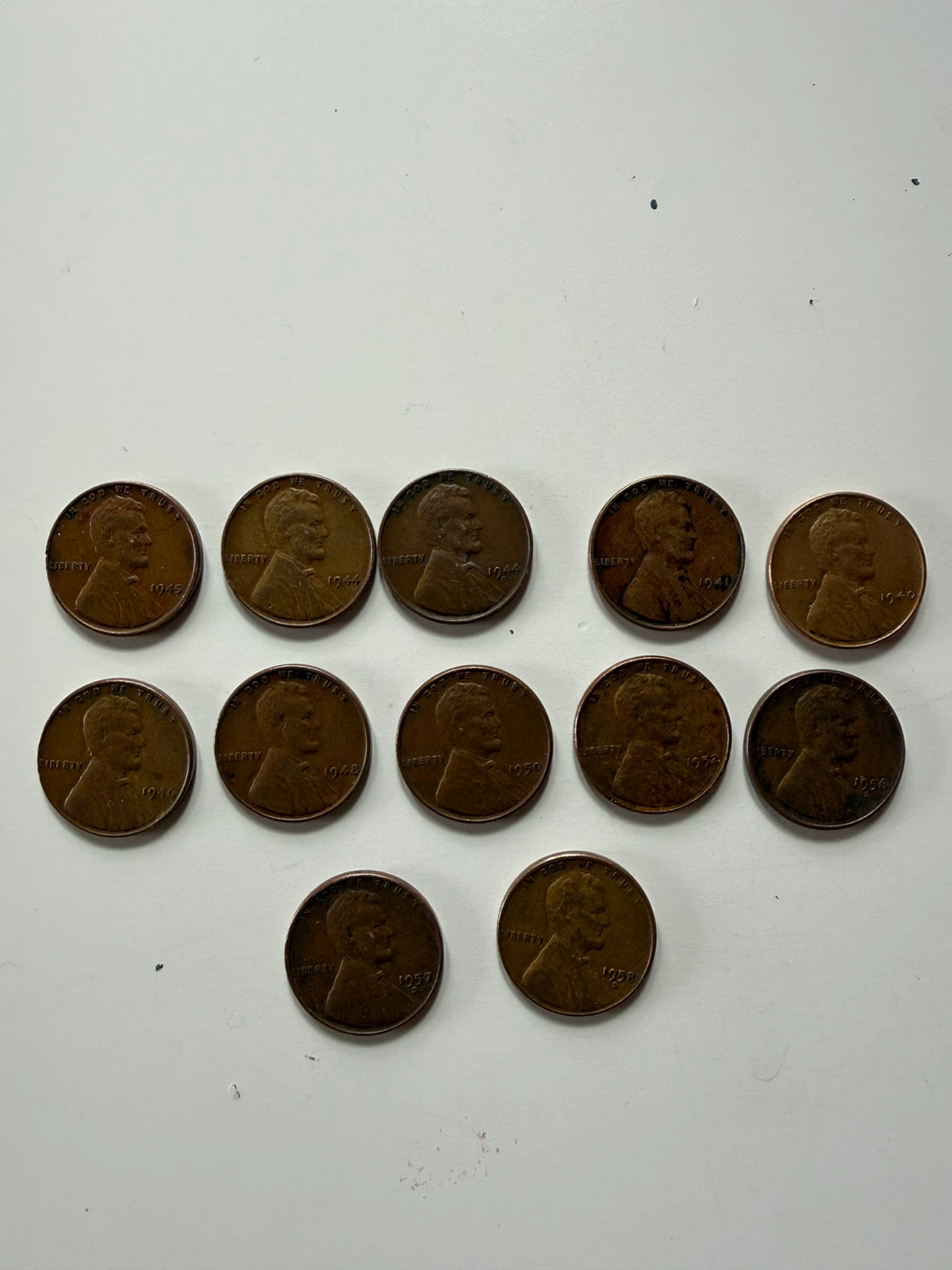 Lot of 11 Lincoln Wheat Pennies