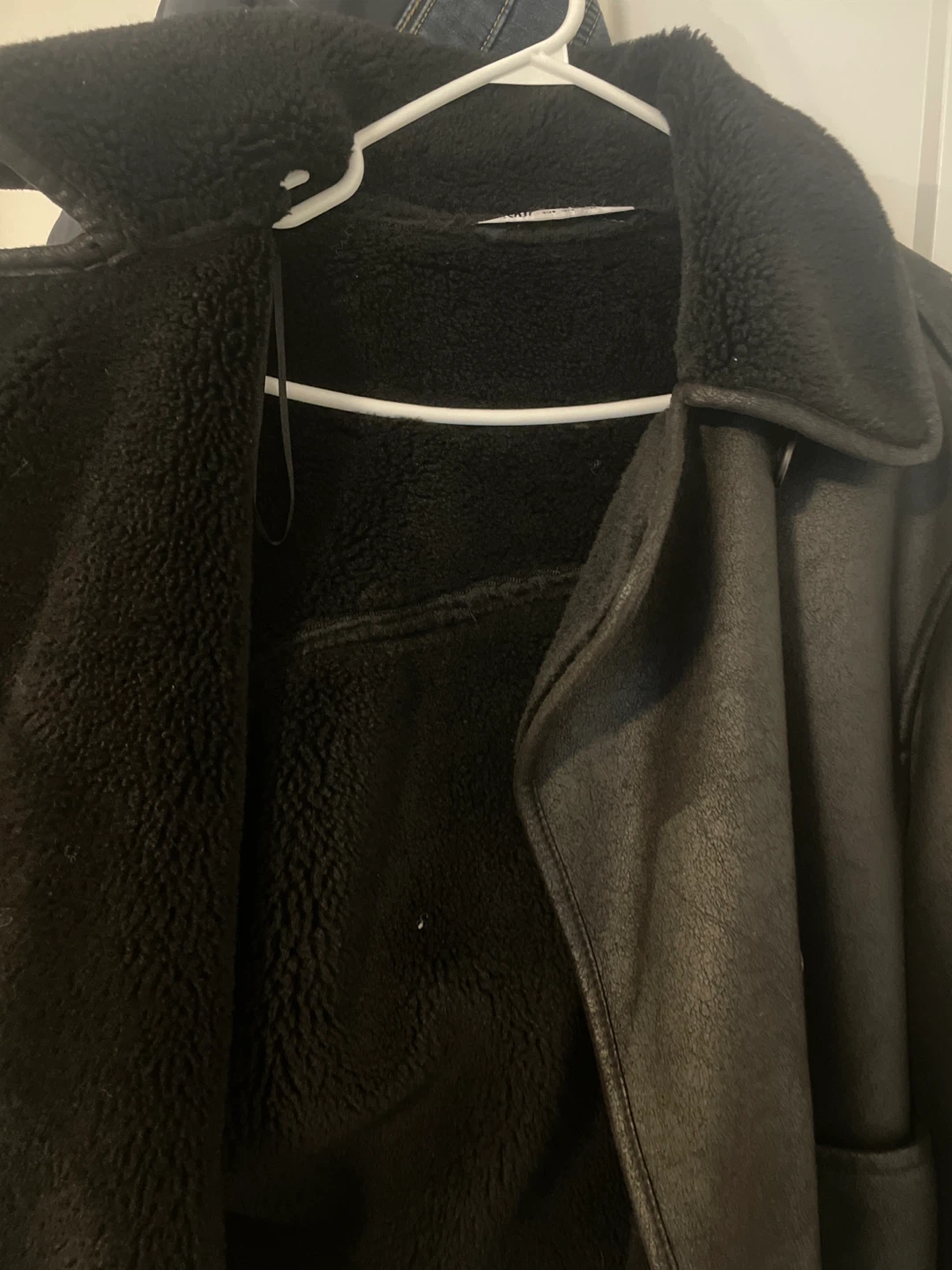 Zara Black Faux Leather Jacket - photo 3