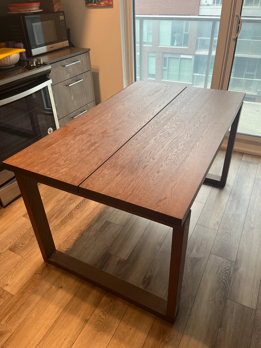 MOVING SALE | Modern Oak Dining Table