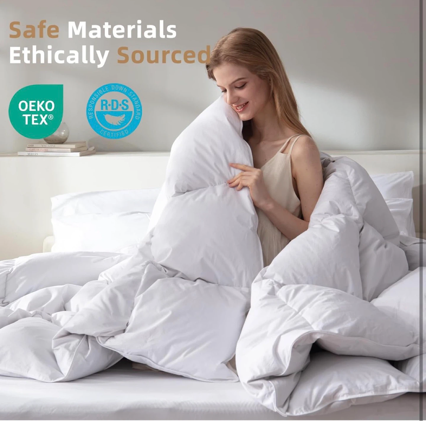 Organic Cotton Down Comforter - OEKO TEX & RDS Certified - photo 5