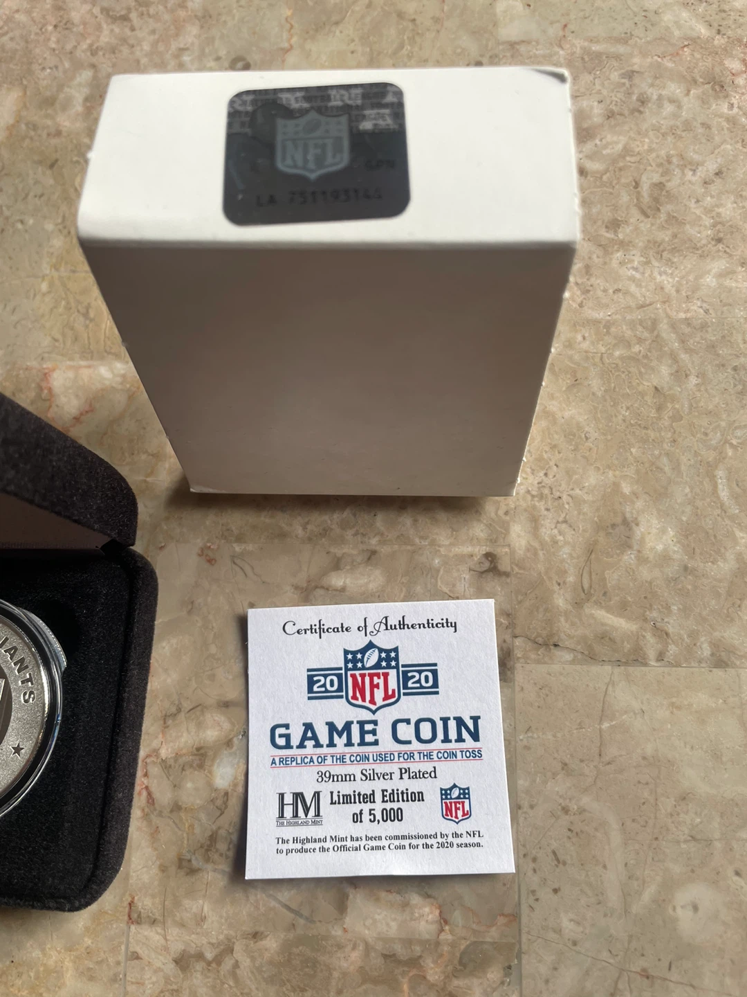 Highland Mint New York Giants NFL Game Coin - Limited Edition - photo 3