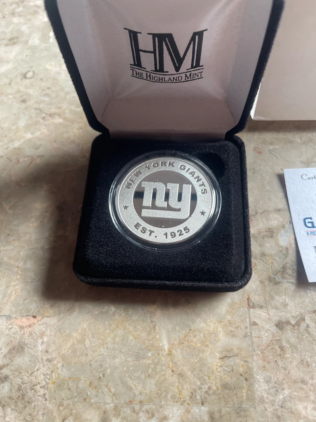 Highland Mint New York Giants NFL Game Coin - Limited Edition - photo 2