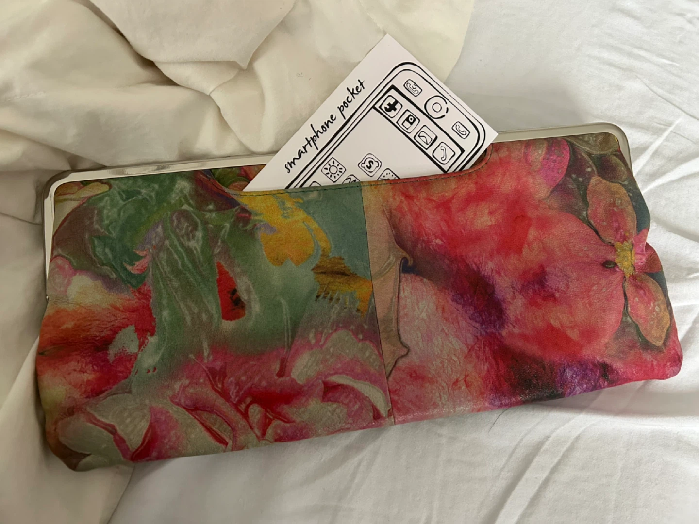 Hobo Leather Clutch - Floral Pattern - photo 5