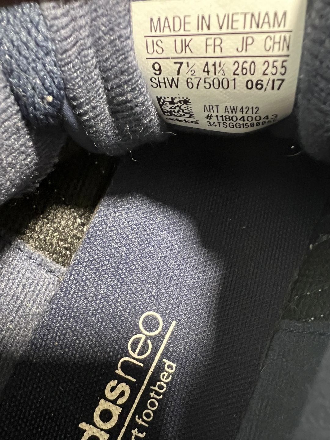 Woman’s Adidas Neo Navy Blue Sneakers - photo 5