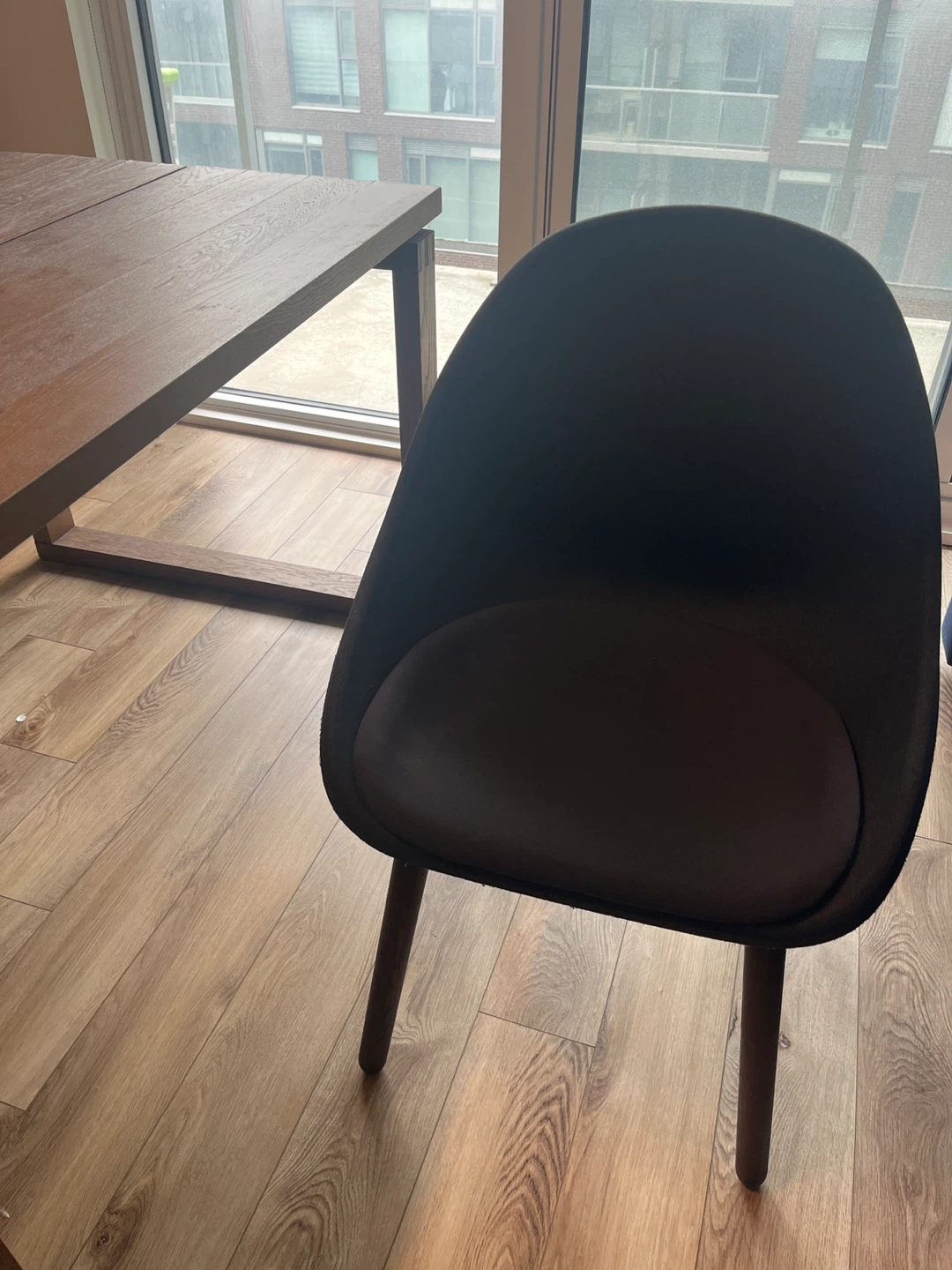 MOVING SALE| 4 Dark Navy Blue Upholstered Dining Chair