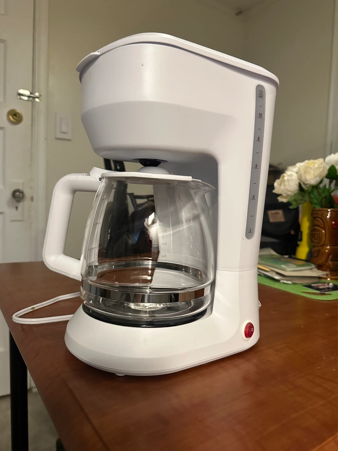 White 12-Cup Coffee Maker