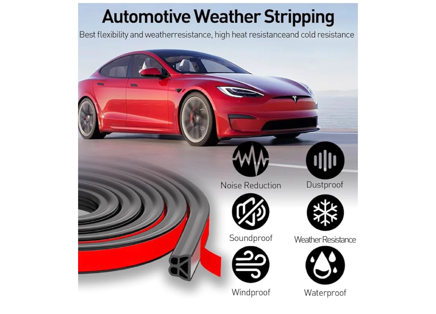 Automotive Weather Stripping Seal - 32.8 Ft - photo 3
