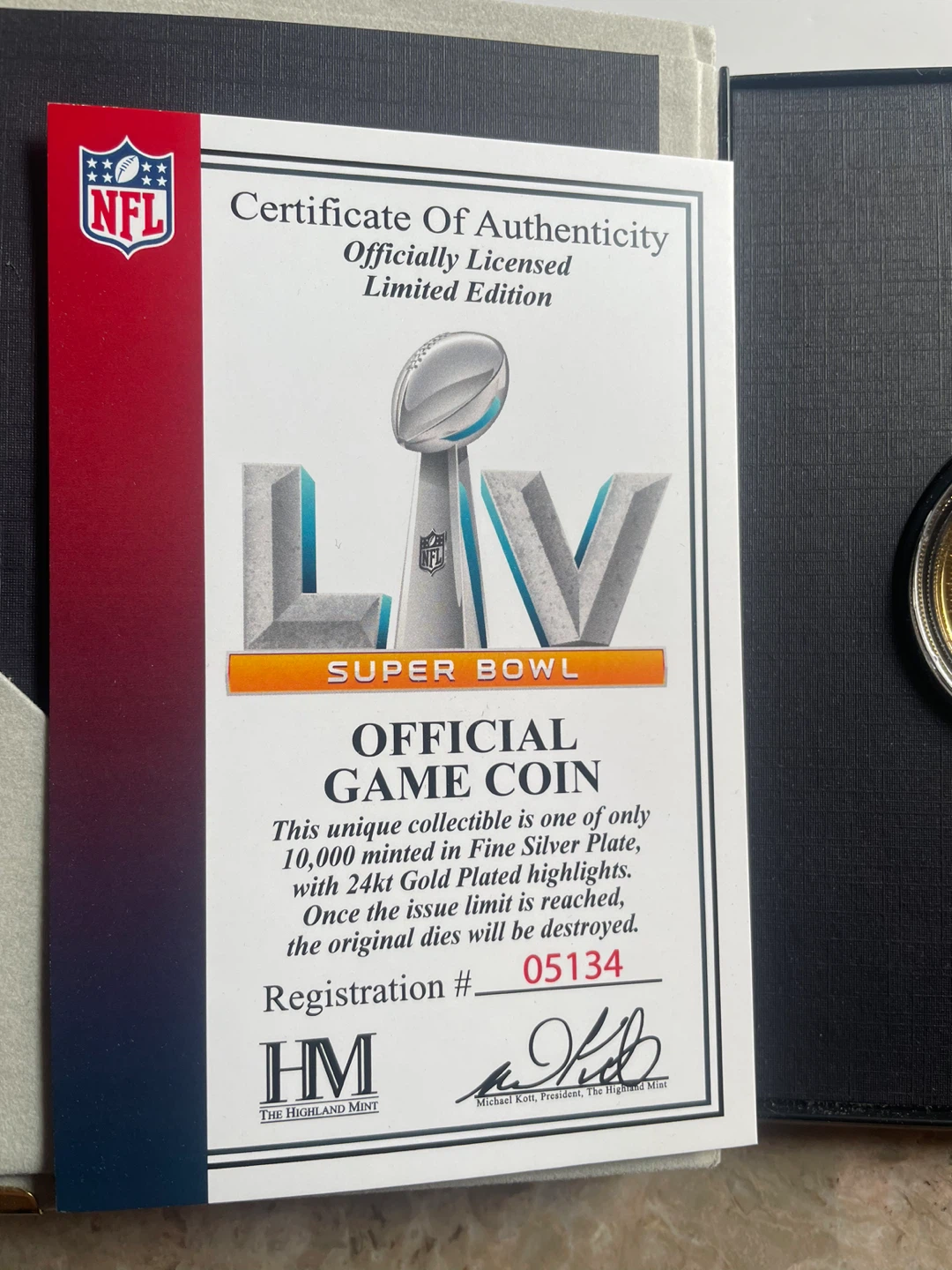 Super Bowl LIV Official Game Coin - photo 5