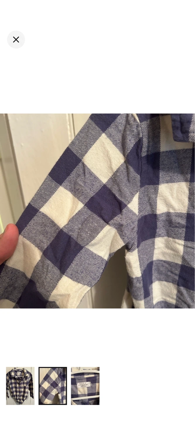 Rise Little Earthling Flannel Button-Up Shirt Size 18-24M - photo 2