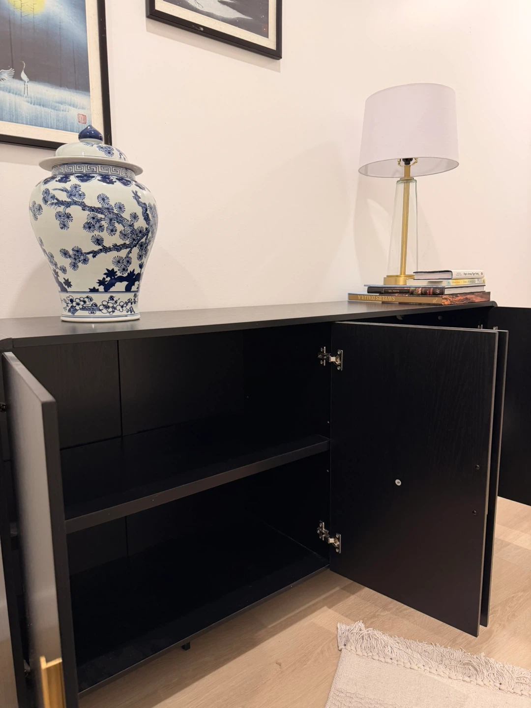 Black Sideboard with Gold Handles - photo 2