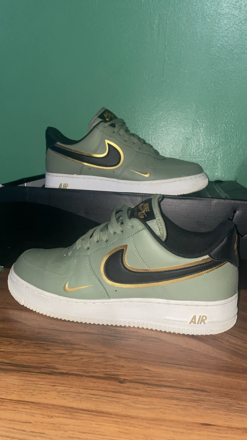 Nike Air Force 1 Low Sage Green Gold Black