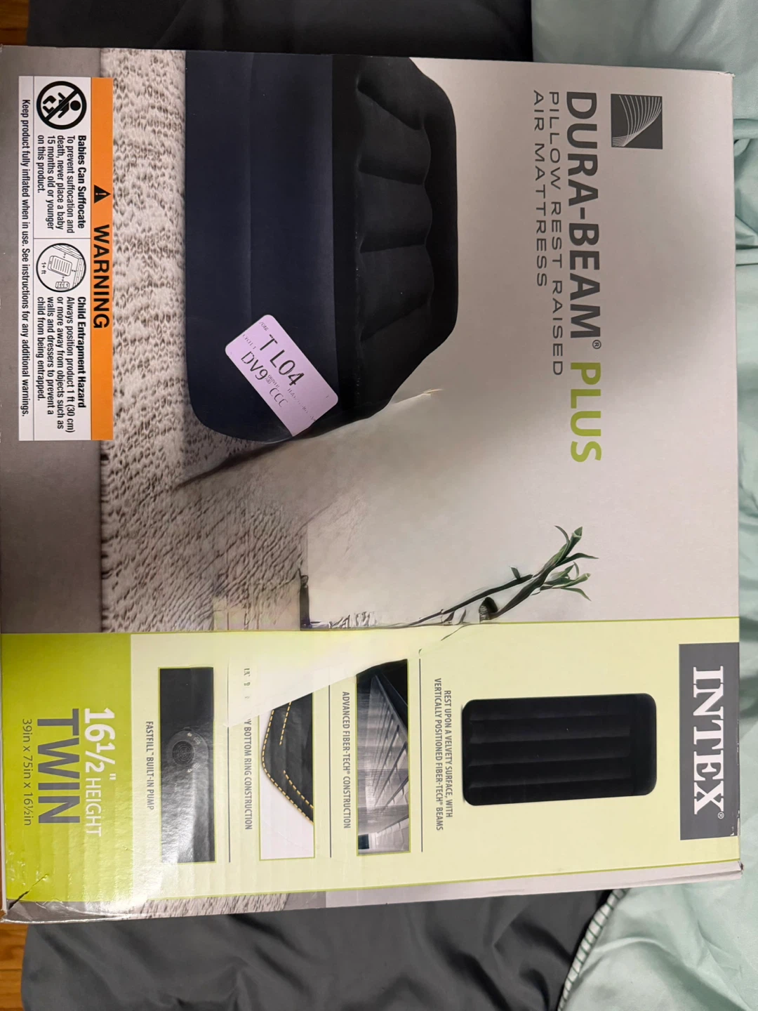 Intex Dura-Beam Plus Air Mattress Twin 16.5" Height - photo 2