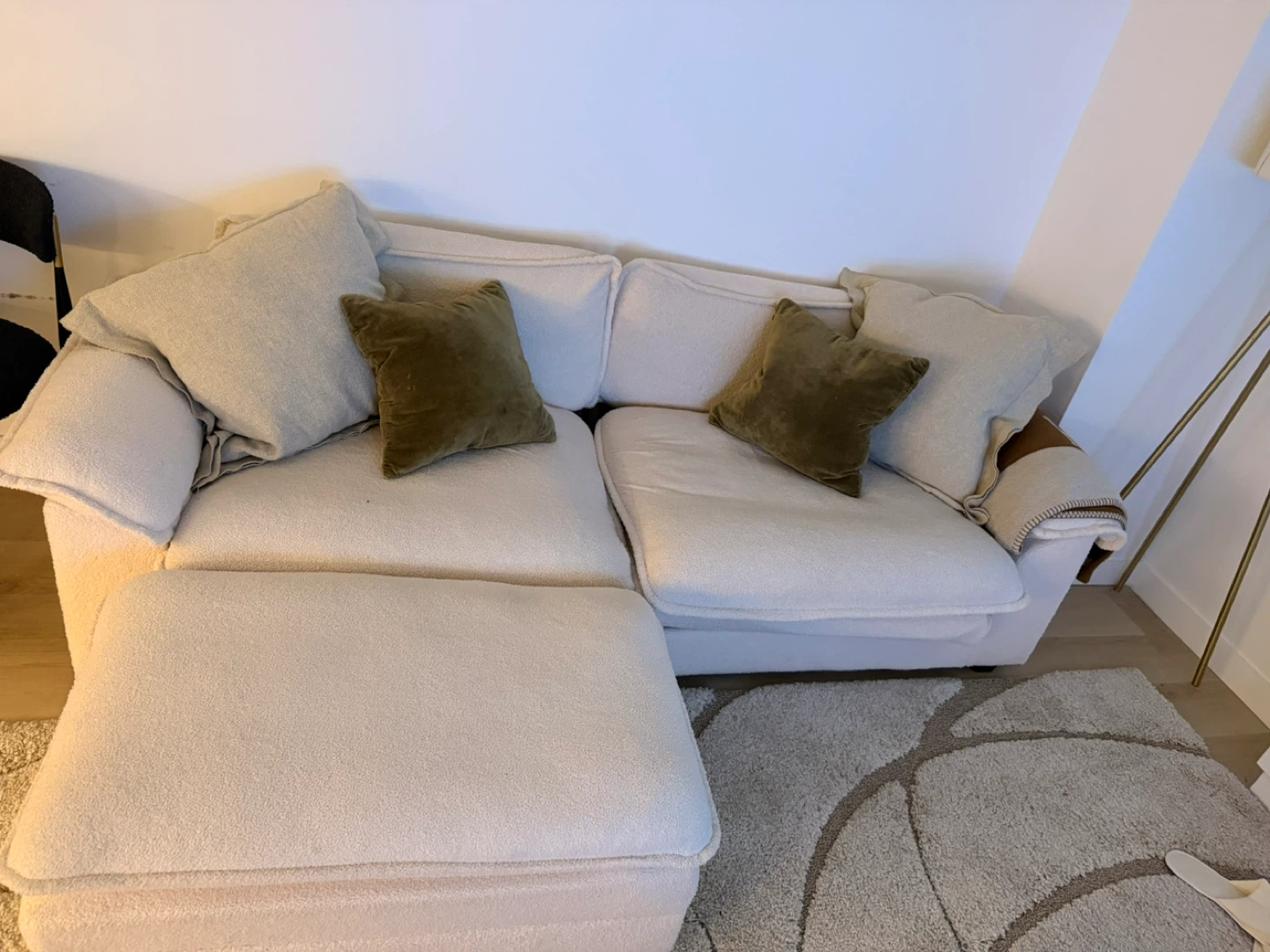 Large Sectional Sofa with Ottoman