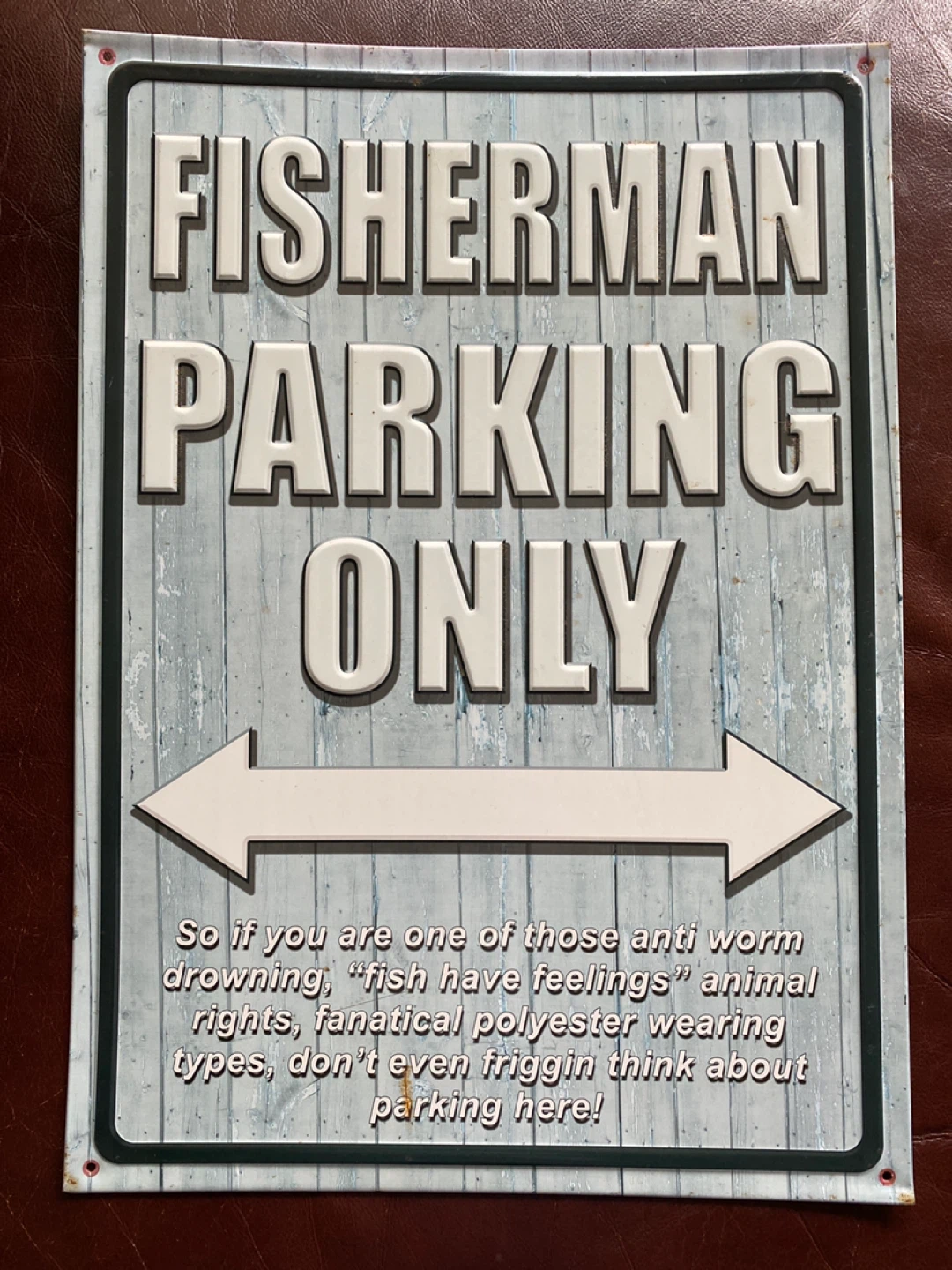 Fisherman sign