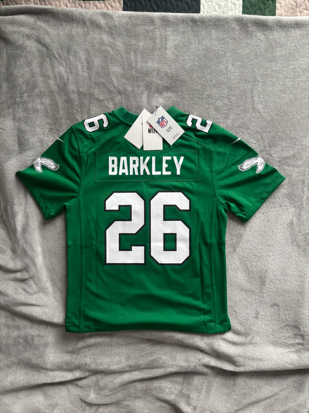 Nike NFL Barkley 26 Green Color Rush Jersey Size M - photo 2