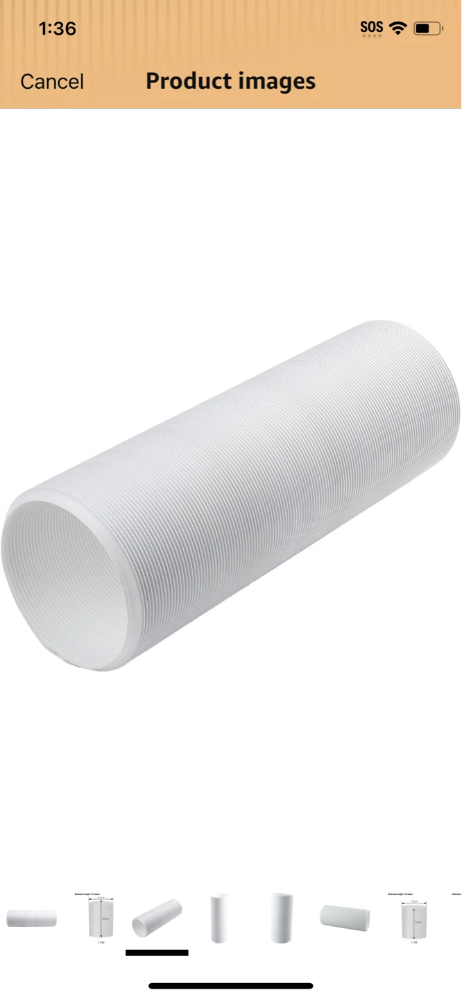 New-2 pack Flexible Air Conditioner Exhaust Hose Duct