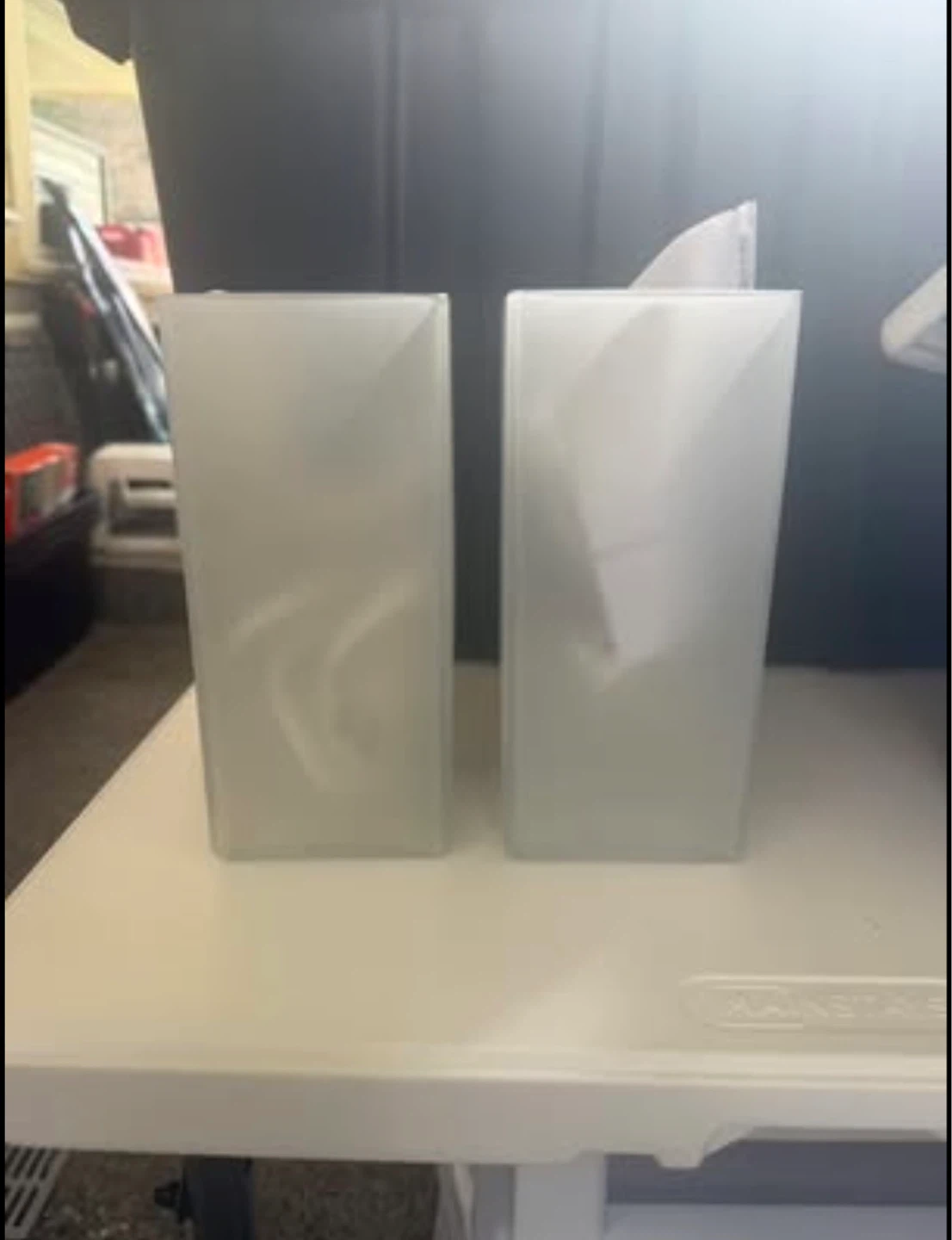 IKEA Lamp Desk - White Frosted Plastic