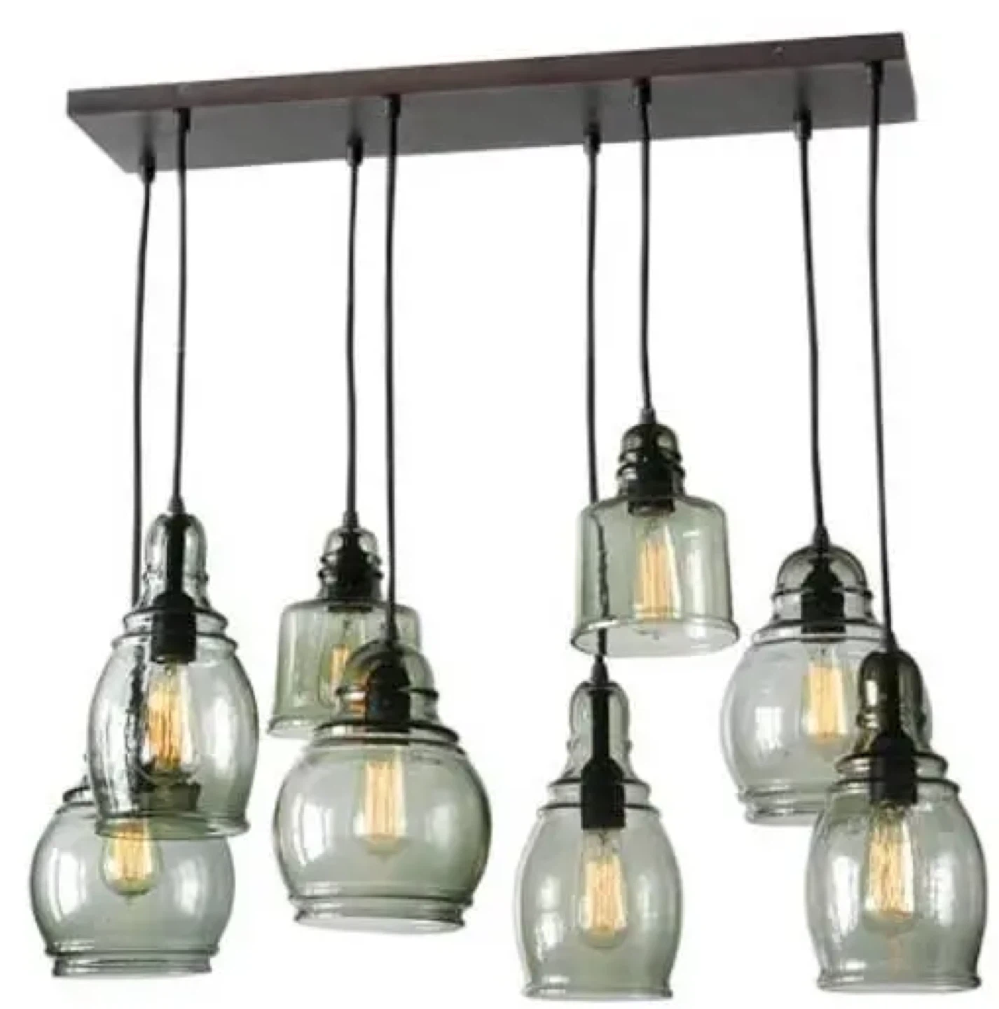 Pottery Barn Paxton Glass 8 Multi-Light Pendant - photo 2