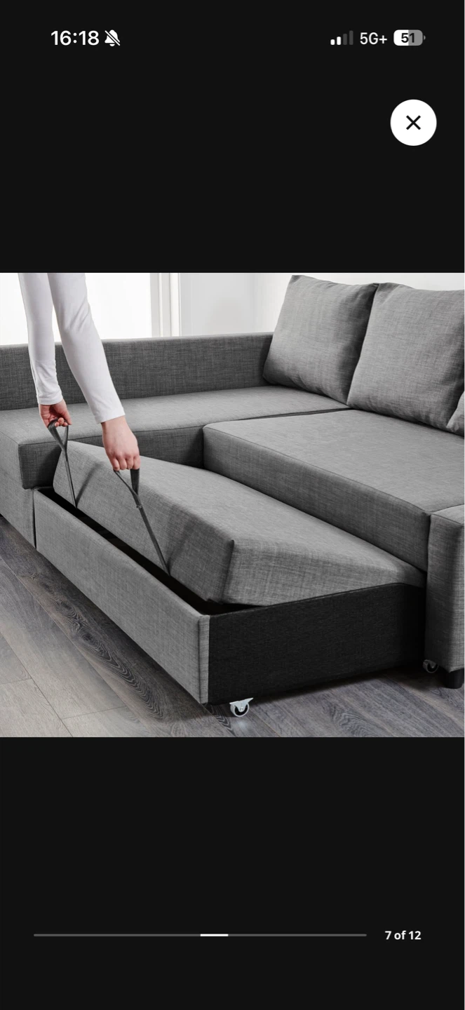 Ikea Friheten Sofa Bed with Storage - photo 5