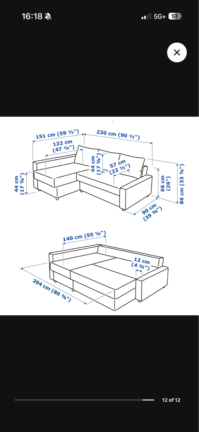 Ikea Friheten Sofa Bed with Storage - photo 4