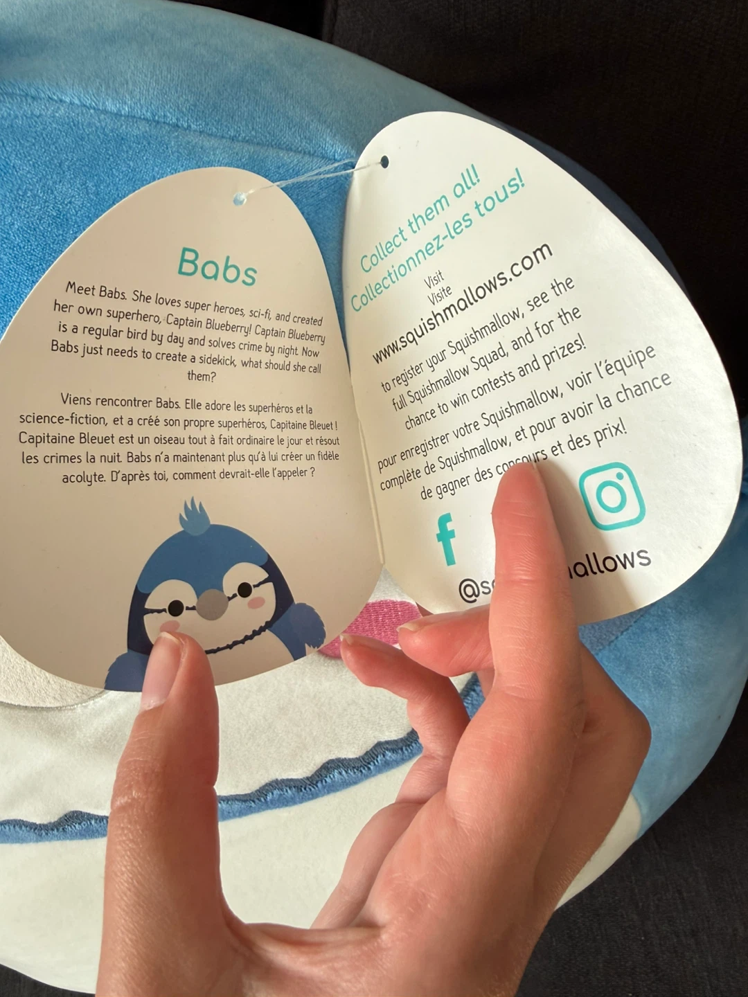 Squishmallows Babs Blue Jay Plush Toy - photo 2
