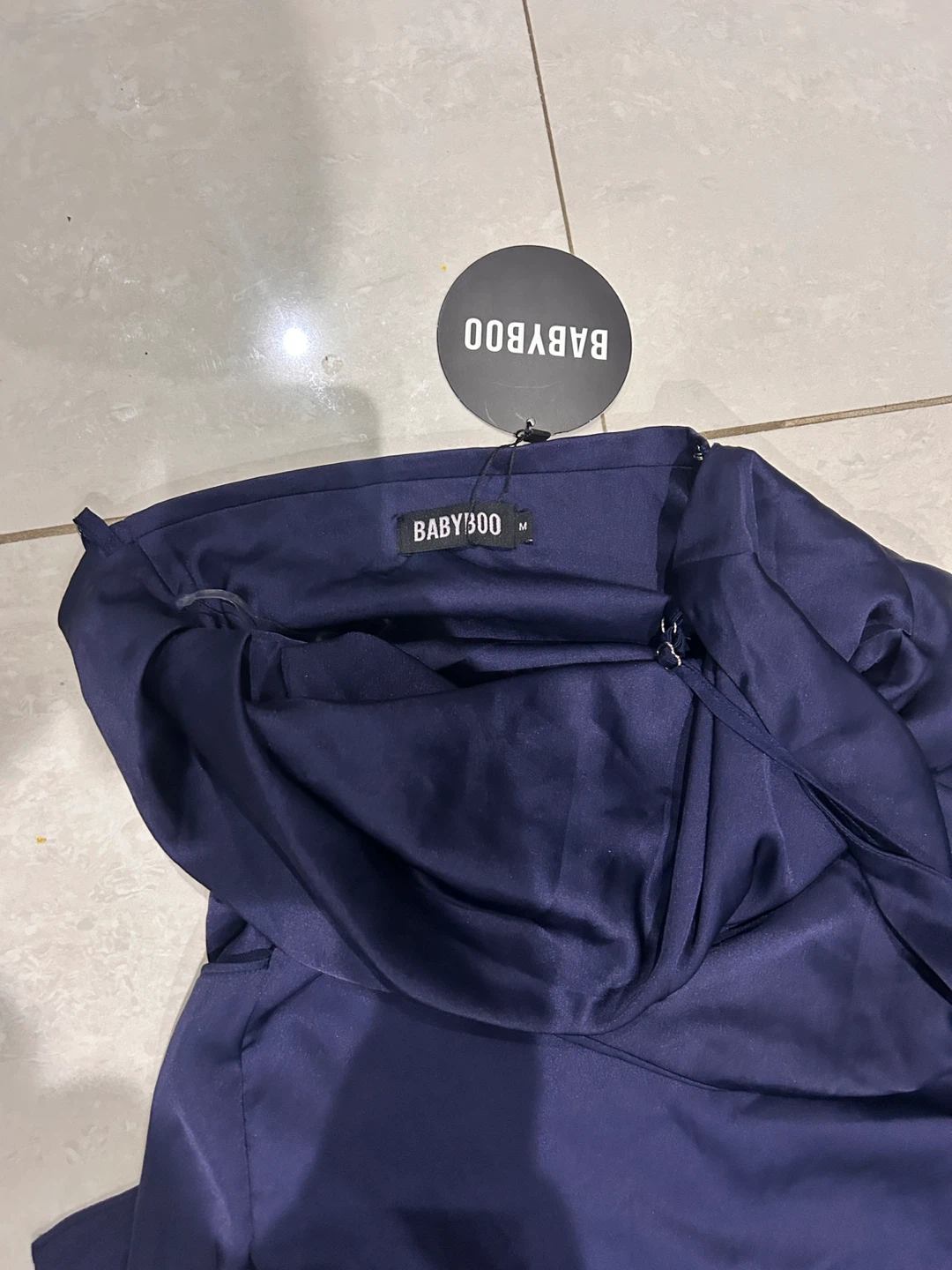 BABYBOO Ariel Maxi Dress - Navy - Size M - photo 4