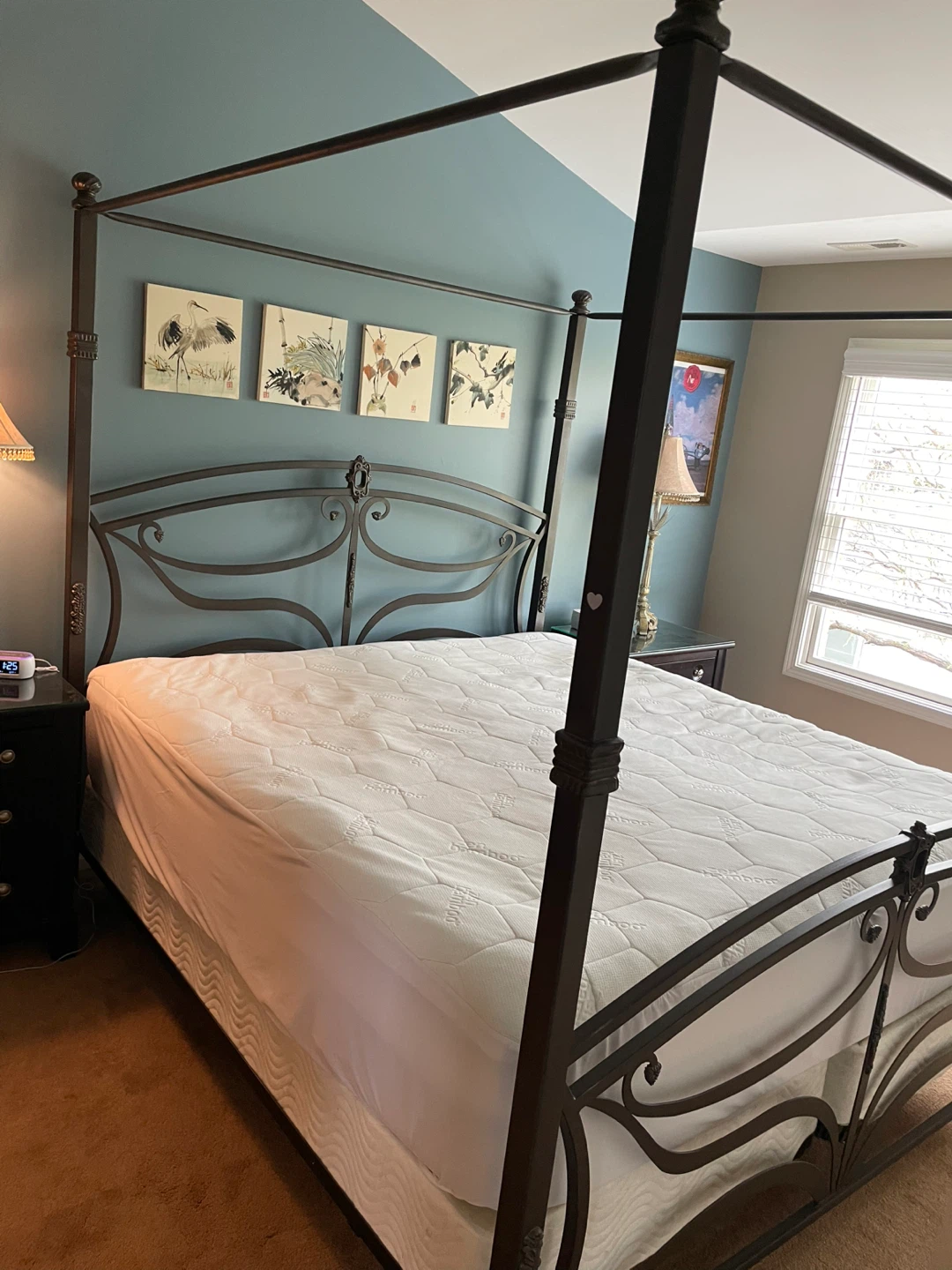 4 poster canopy king bed frame by Smith Forge - photo 2