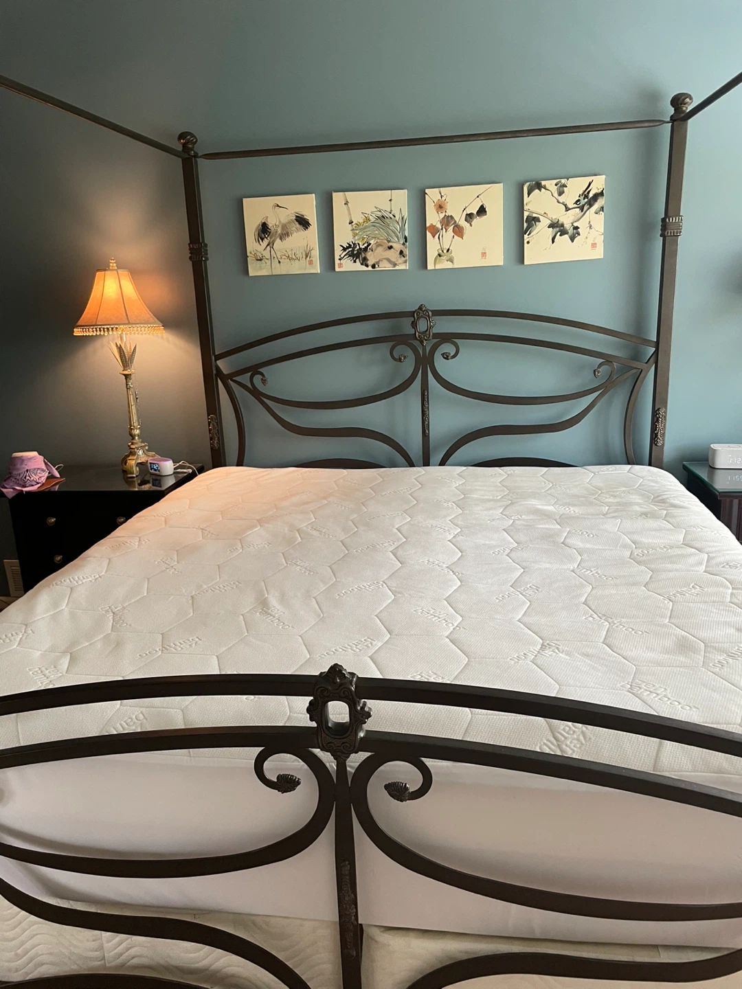 4 poster canopy king bed frame by Smith Forge - photo 3