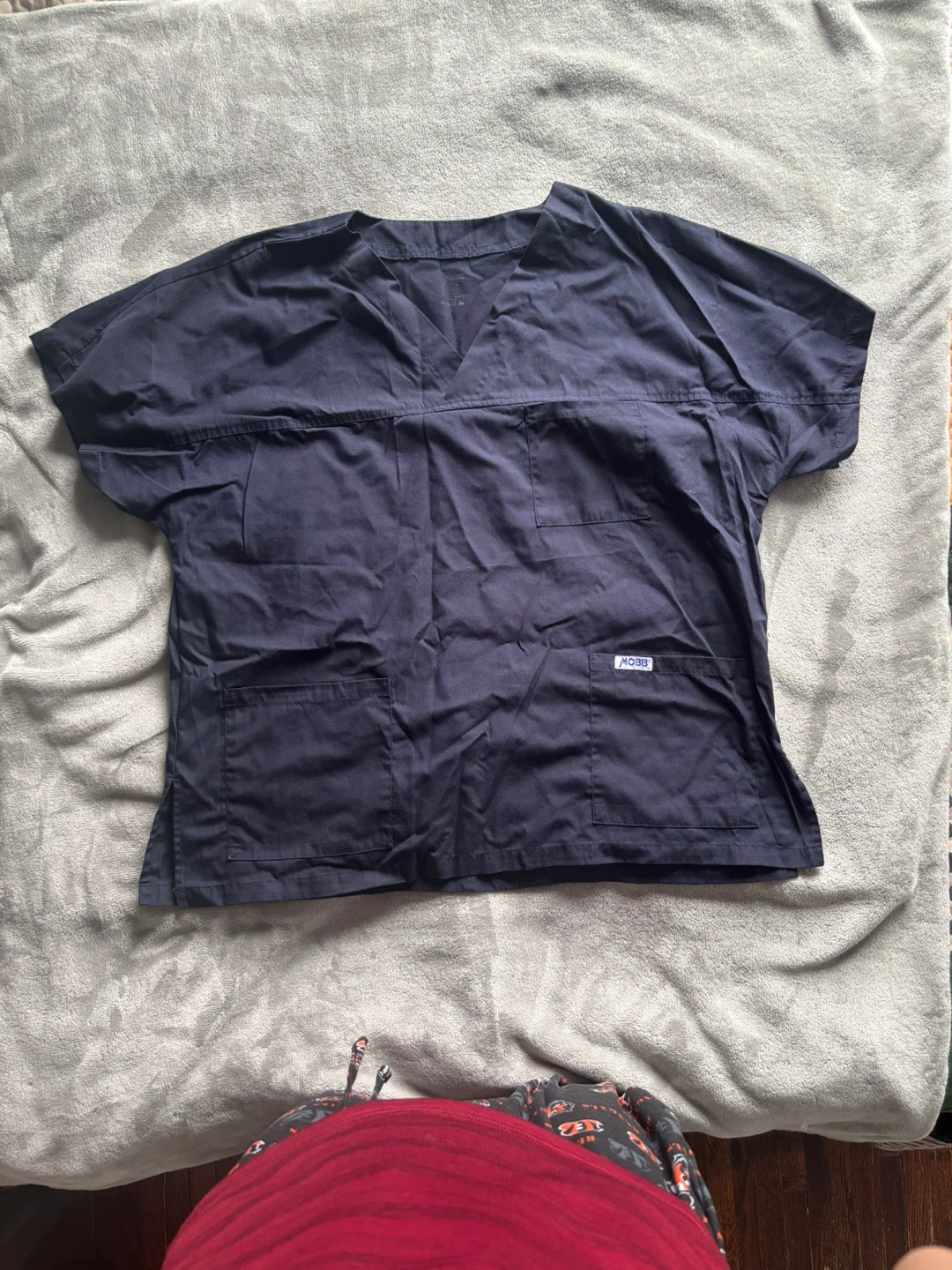 MOBB Navy Scrub Top and Pants Set