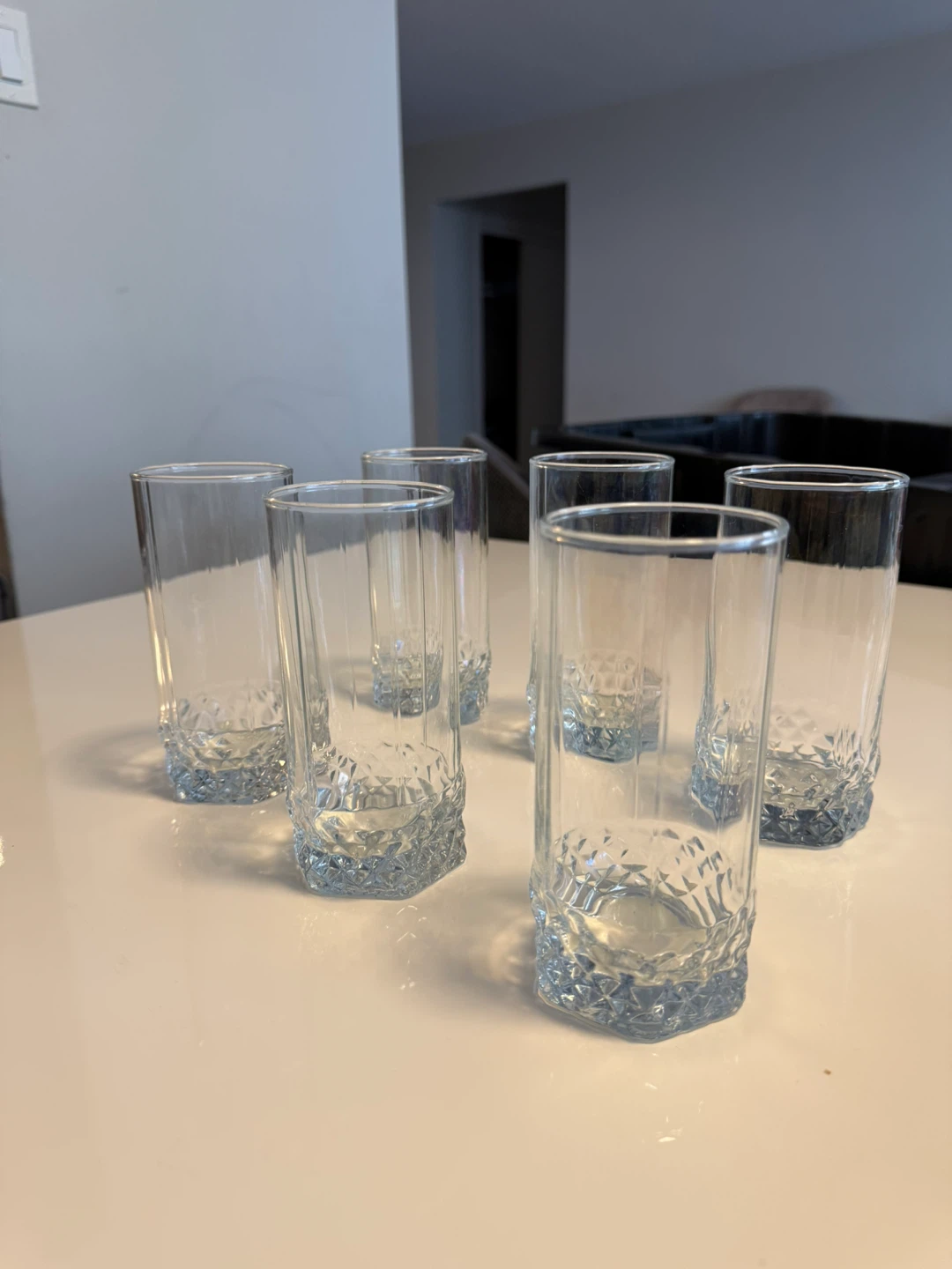 Set of 6 clear glass tumblers - photo 2