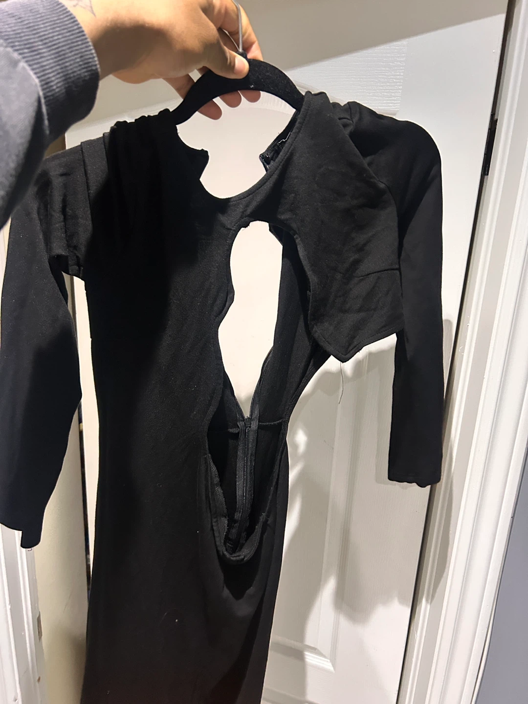 Fashion Nova Black Dress with Cutout - photo 4