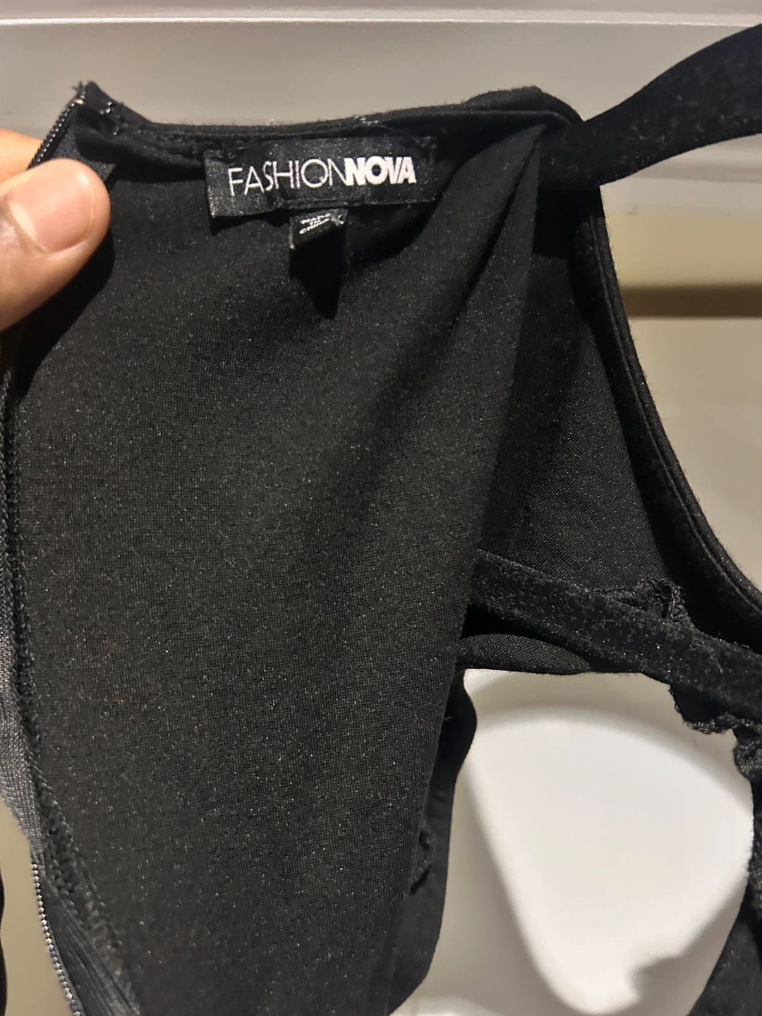 Fashion Nova Black Dress with Cutout - photo 3