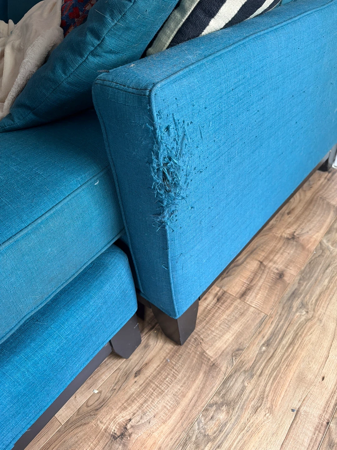 Teal Sectional Sofa - photo 4