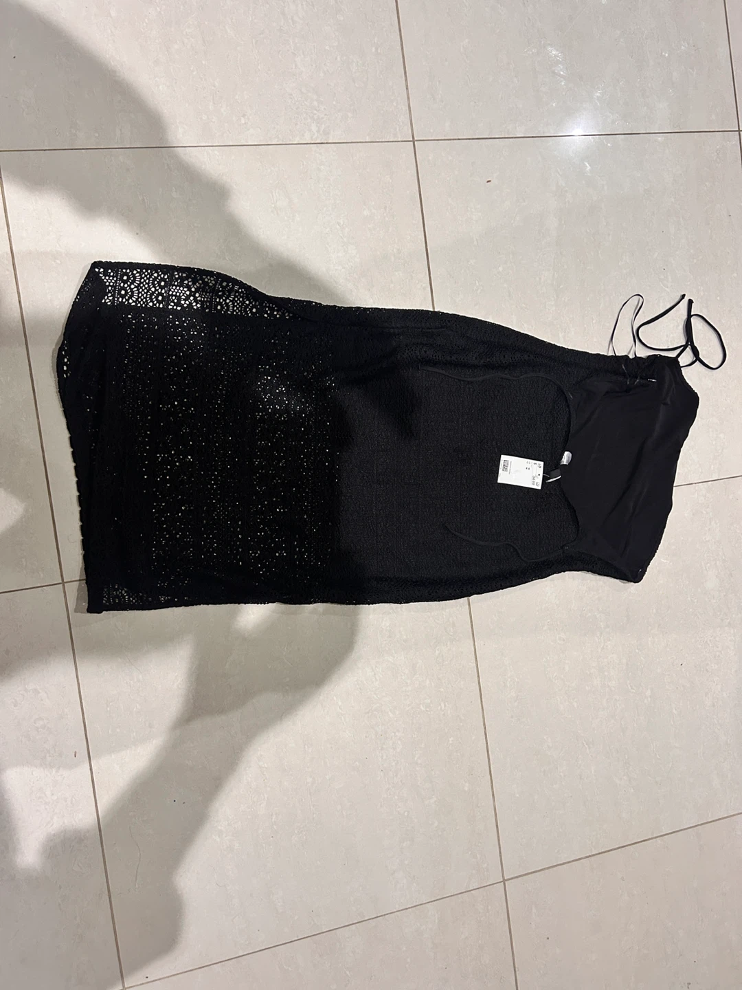 H&M Black Crochet Midi Dress - photo 2