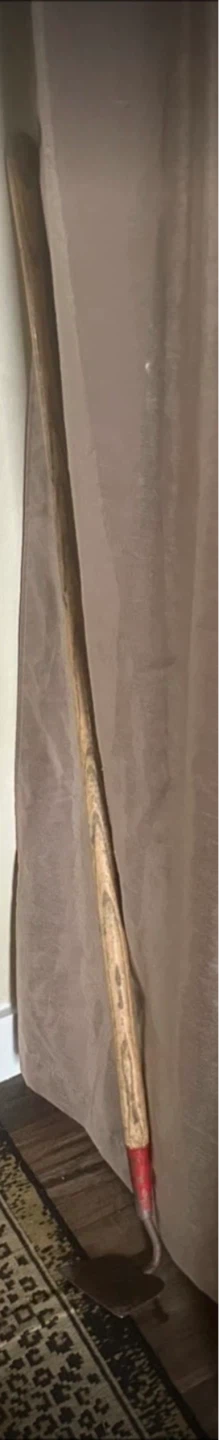 Vintage Garden Hoe with Wooden Handle