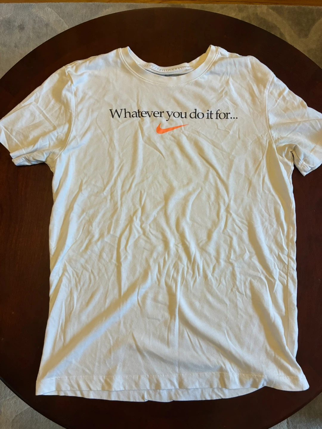 White Nike Dri-FIT S-M Men's athletic sport Training T-shirt
