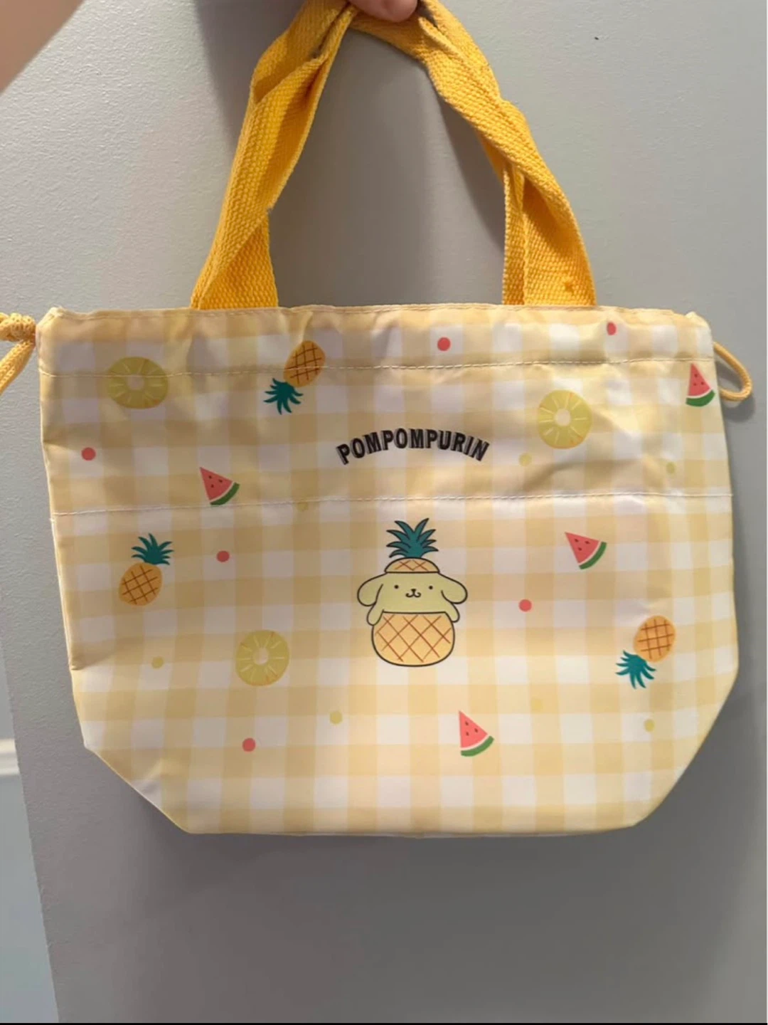 Miniso Sanrio Pompompurin picnic bag