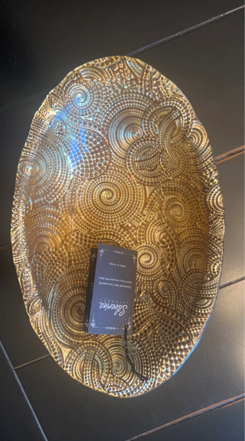 NEW Silverina Handmade Glass Decorative bowl - photo 3