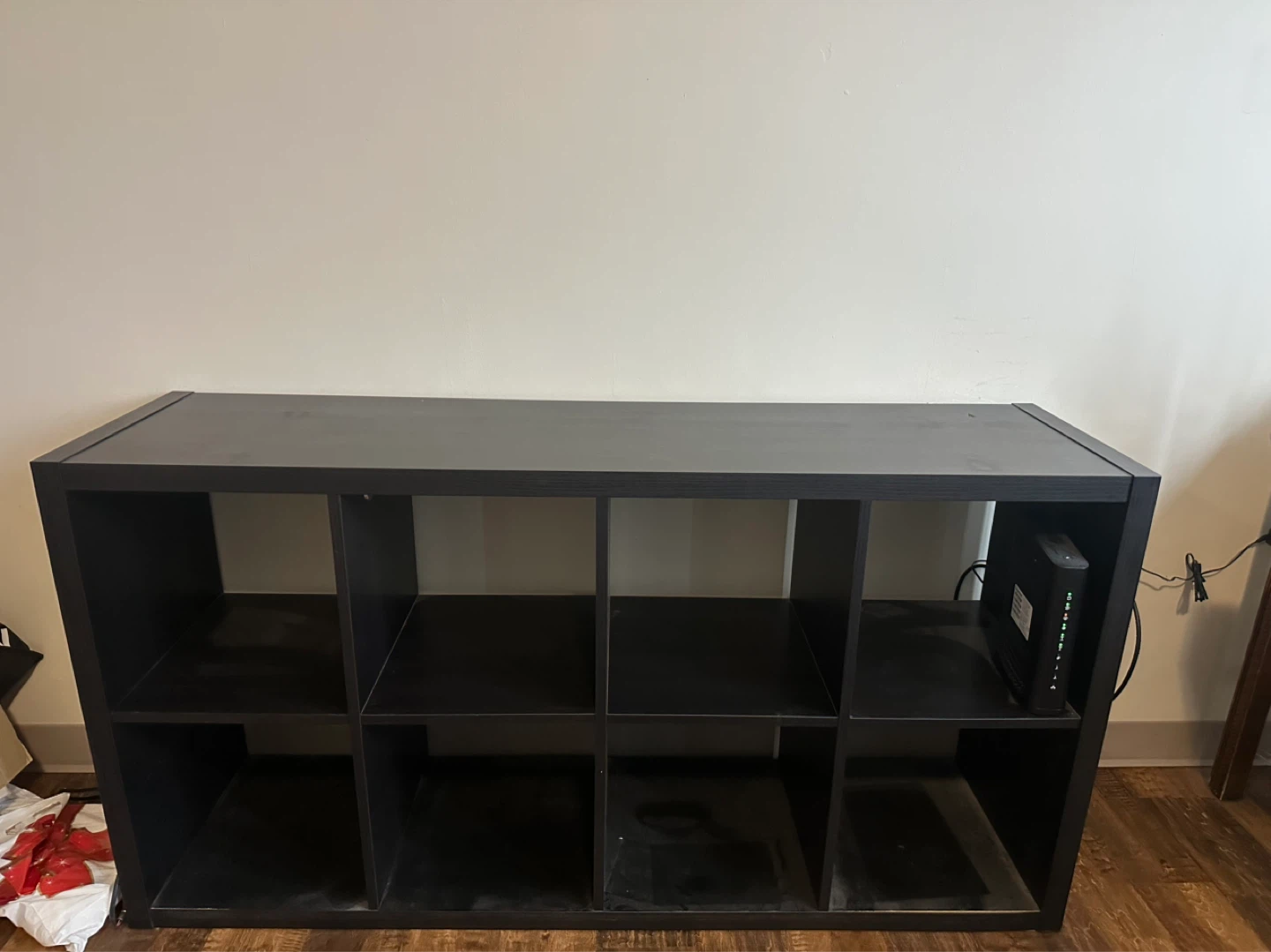 Black 8-Cube Storage Shelf - photo 4