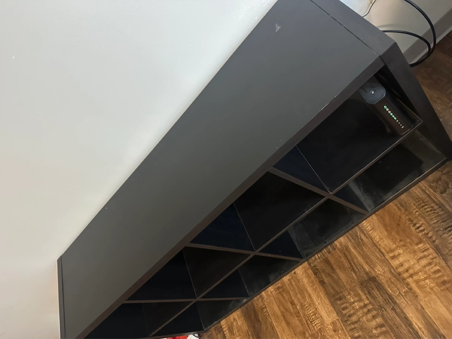 Black 8-Cube Storage Shelf - photo 3