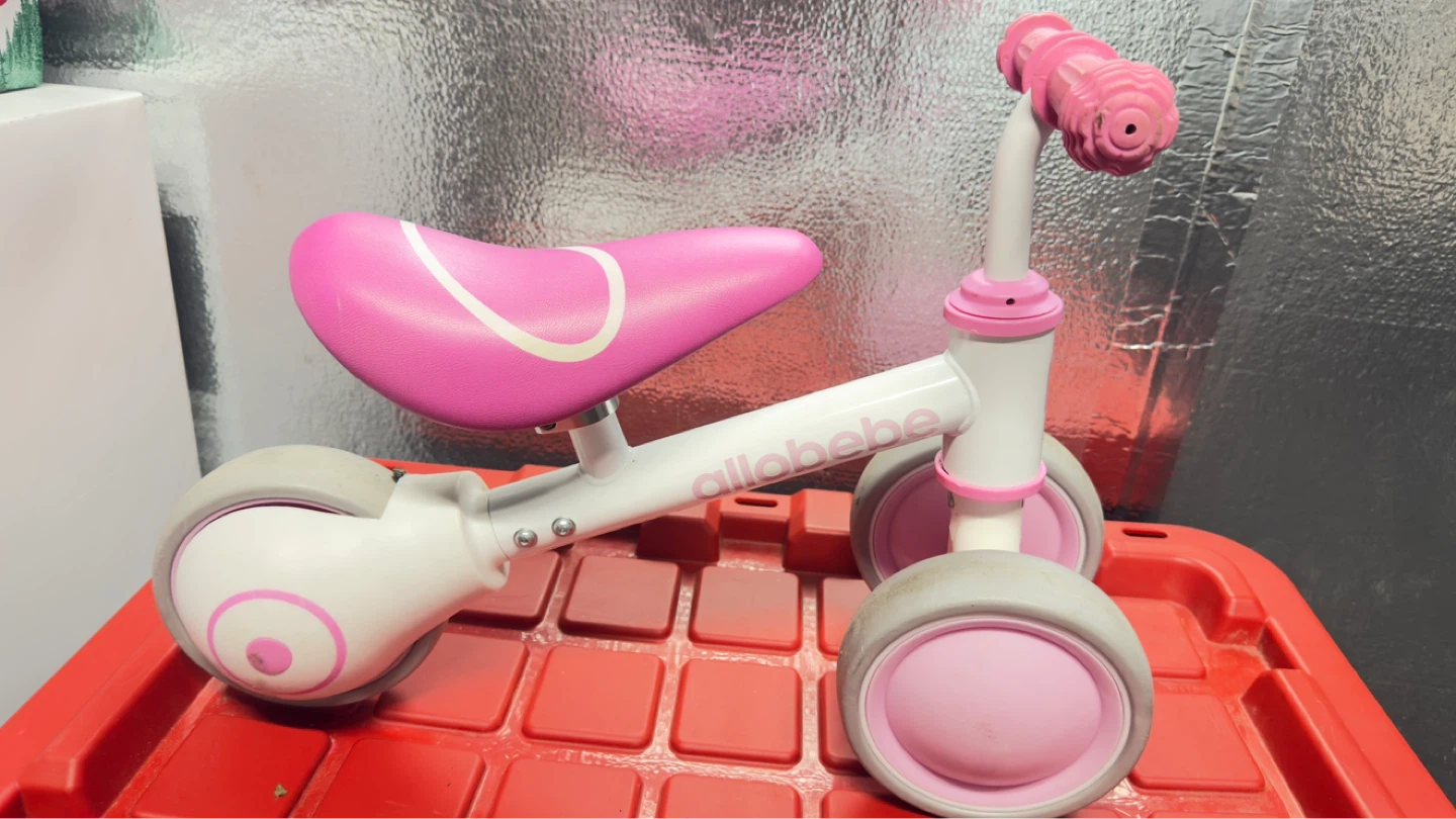 Allobabe 3-wheel Balance Bike - Pink - photo 3