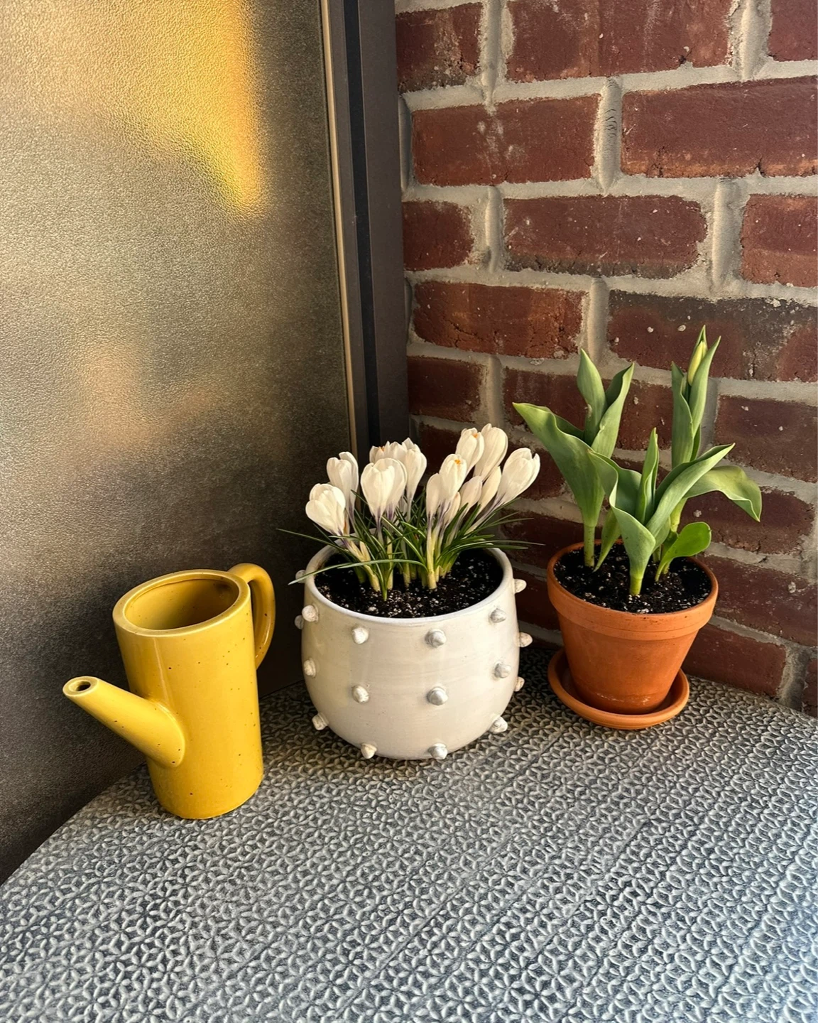 Yellow Ceramic Watering Can/Vase - photo 2
