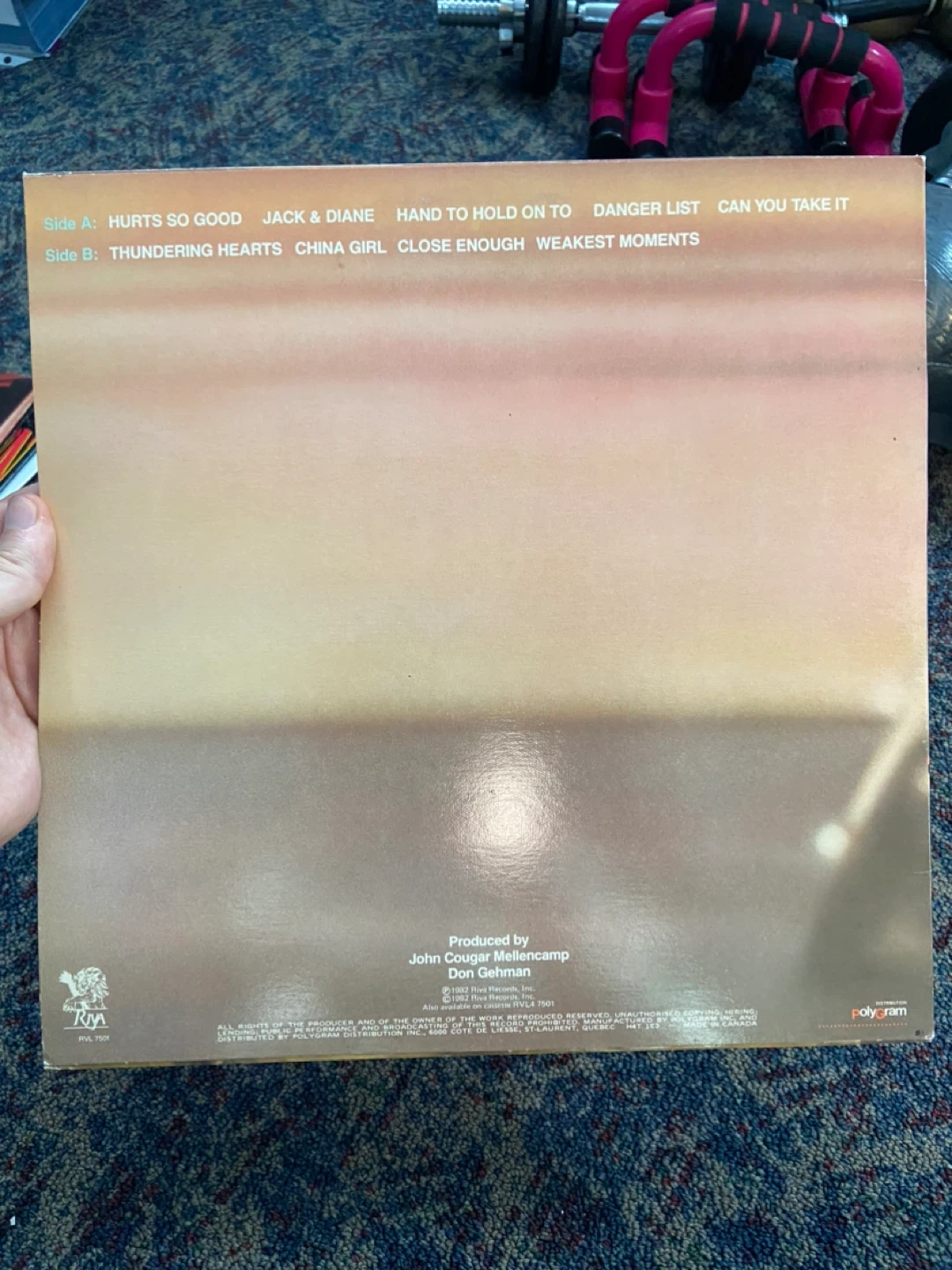 John Cougar Mellencamp American Fool Vinyl Record - photo 3