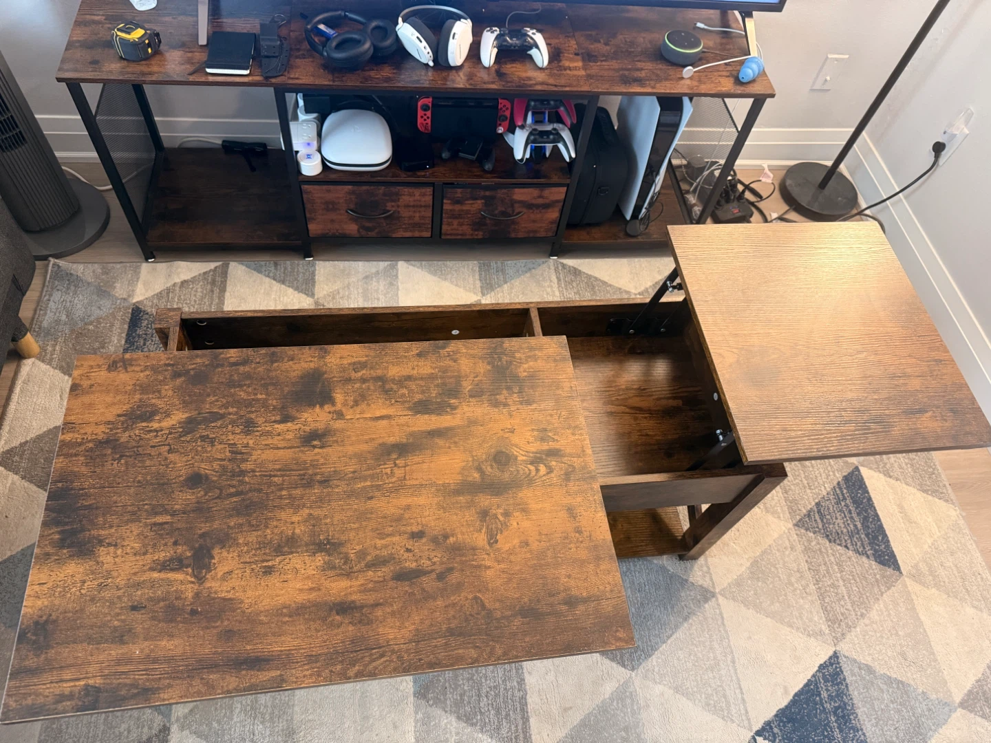 Lift Top Coffee Table with Storage - photo 4