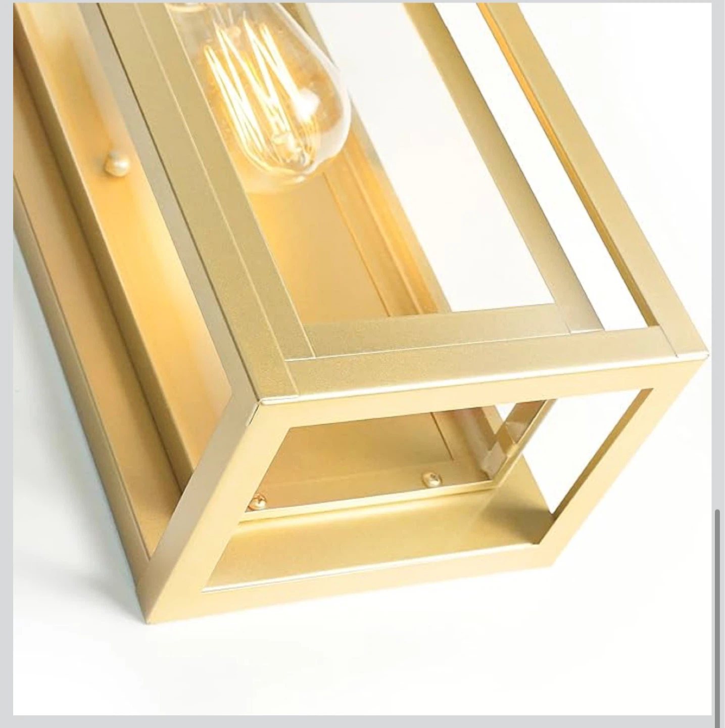 Gold Outdoor Wall Sconce Lights, 2 Pack - photo 5