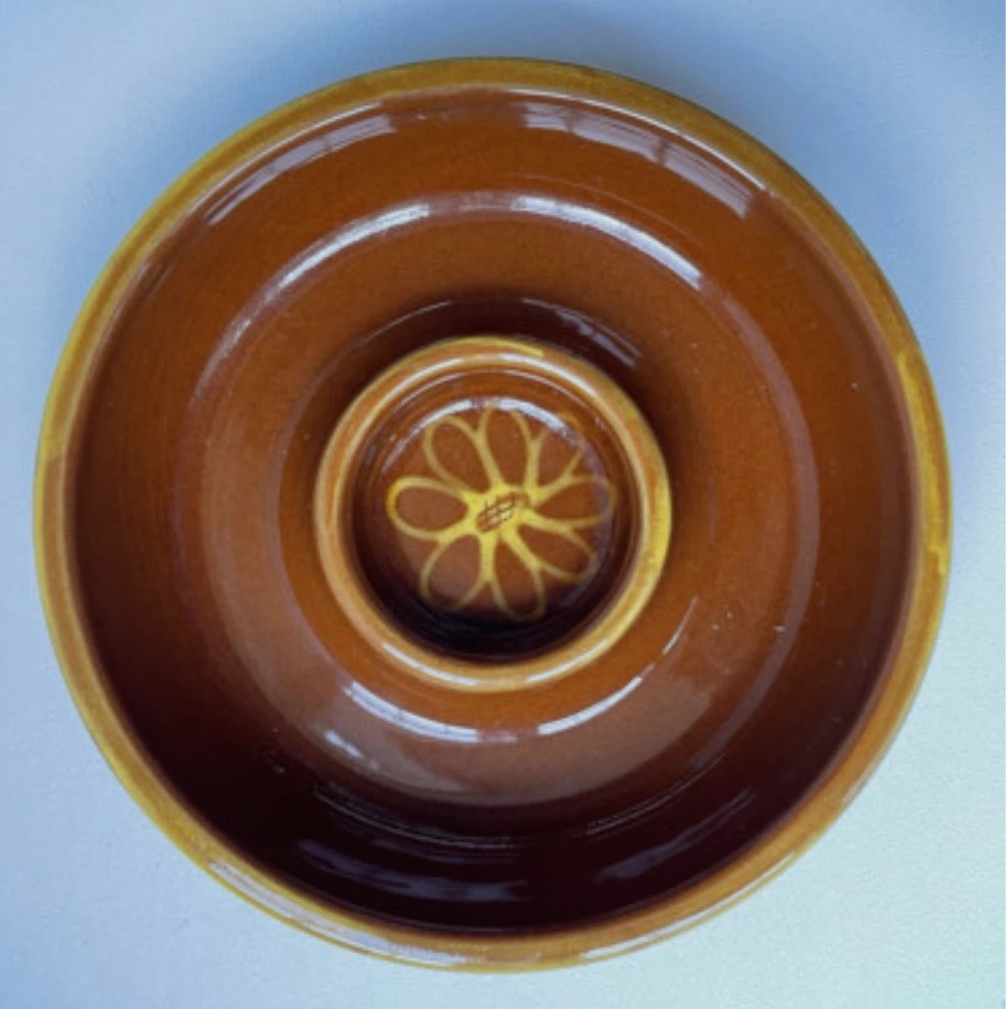Vintage-Williams Sonoma Brown Chip Dip Bowl